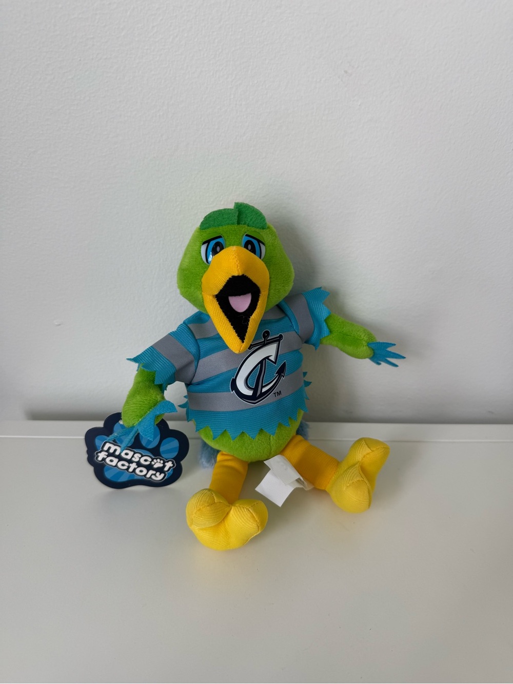 Columbus Clippers Krash Mascot Plush Stuffed Animal Bird Minor League Baseball